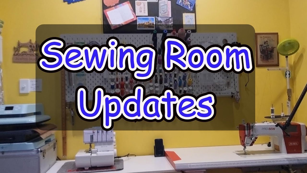 Sewing Studio updates. Tour of my revamped sewing room Ikea/Bunnings shelving and storage solutions