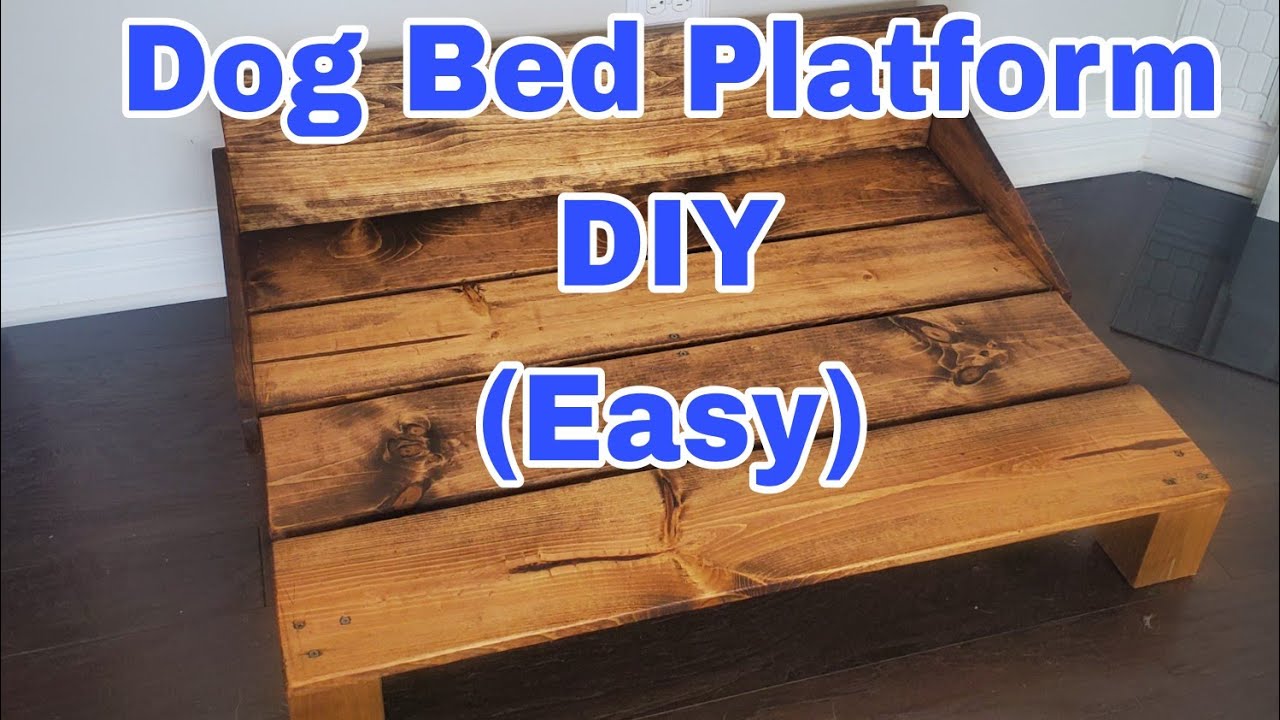 First Video: DIY Elevated Dog Bed Platform (links in description)
