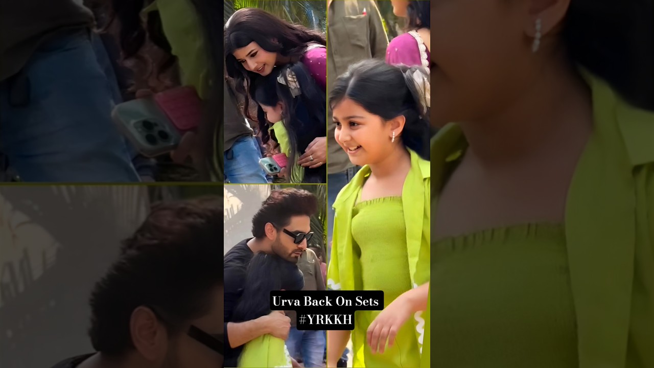 Yeh Rishta Kya Kehlata's Cutest Star  Back Fir A Quick Shoot!, Urva aka Choti Maira with #AbhiMaan