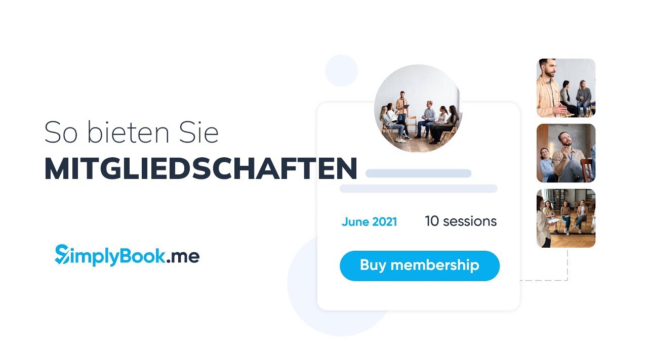 So bieten Sie Mitgliedschaften mit SimplyBook.me an
