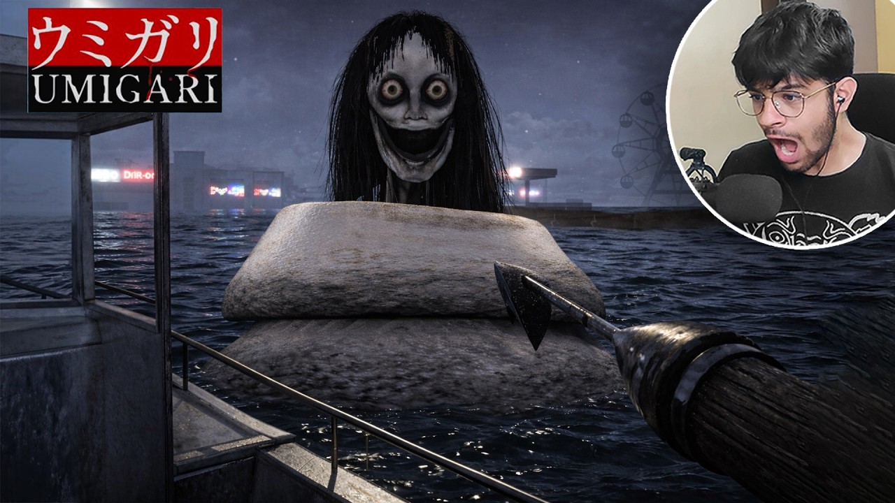 JAPANESE FISHING HORROR GAME BUT IF YOU SEE HER, RUN! | UMIGARI ウミガリ (Chillas Art)