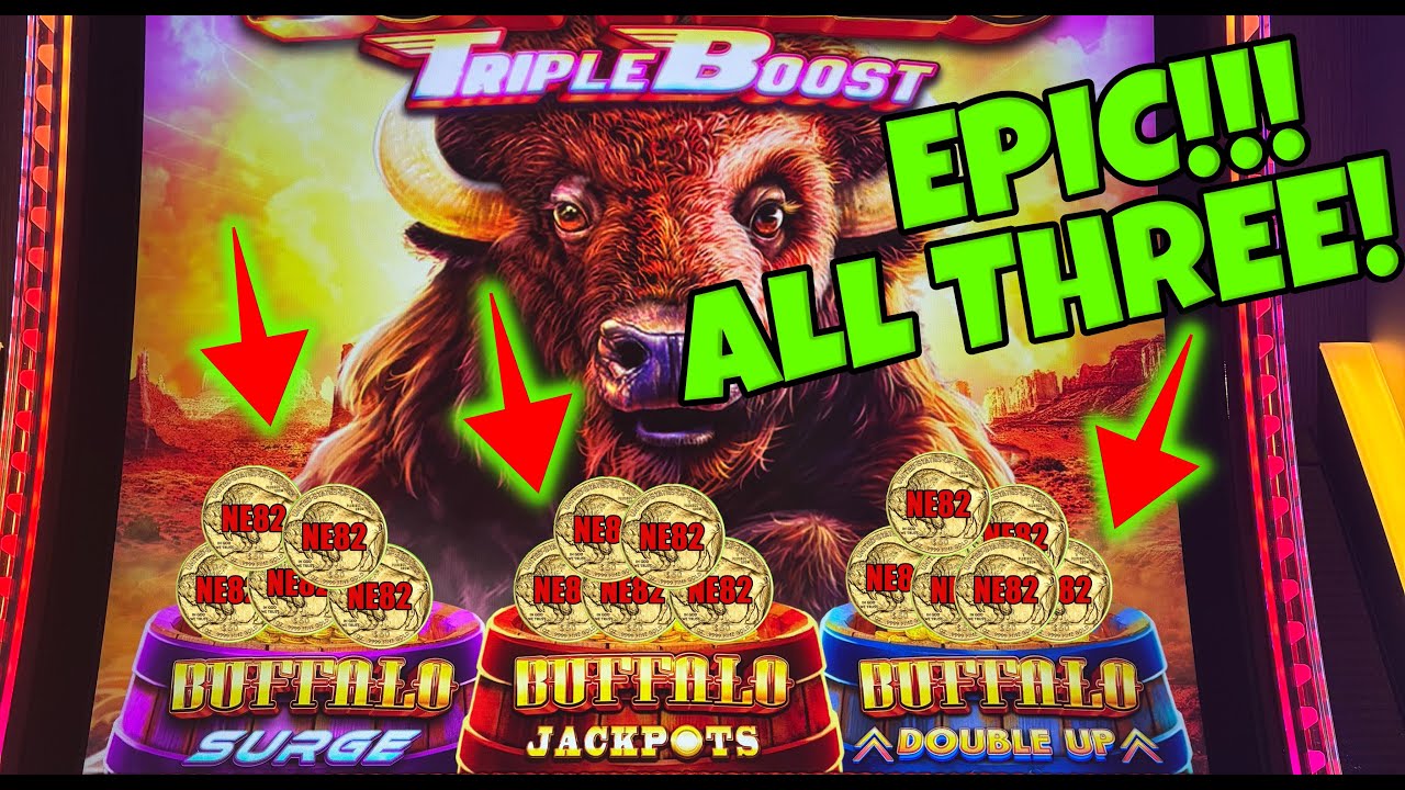 🚨🚨EPIC HANDPAY! Got the MEGA FEATURE on Buffalo Triple Boost for an Epic Handpay!  DE Park