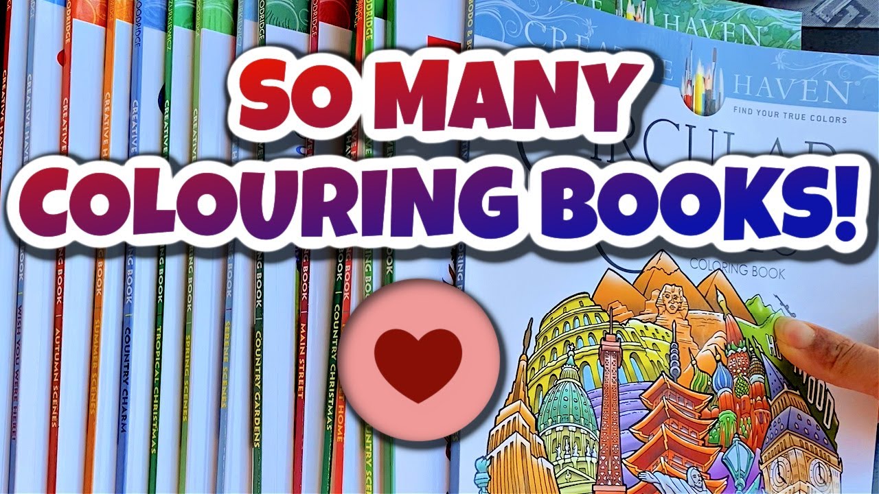 I HAVE SO MANY COLOURING BOOKS!  Part 2