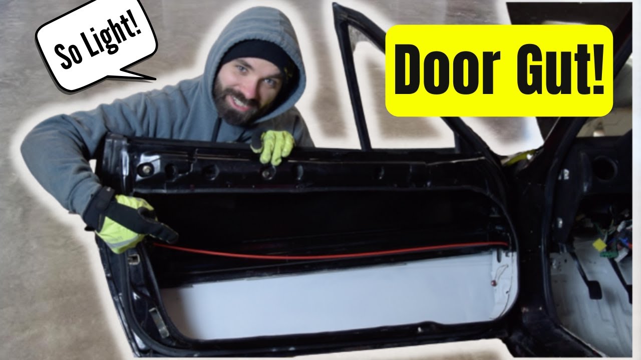 How much weight can you save from a Door Gut!? // Miata Track Build