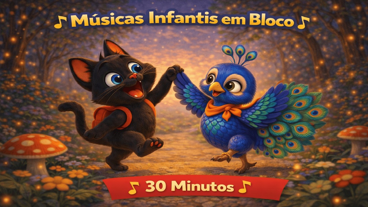 🎵 Músicas Infantis em Bloco – 30 Minutos Seguidos de Diversão e Aprendizado 🎵