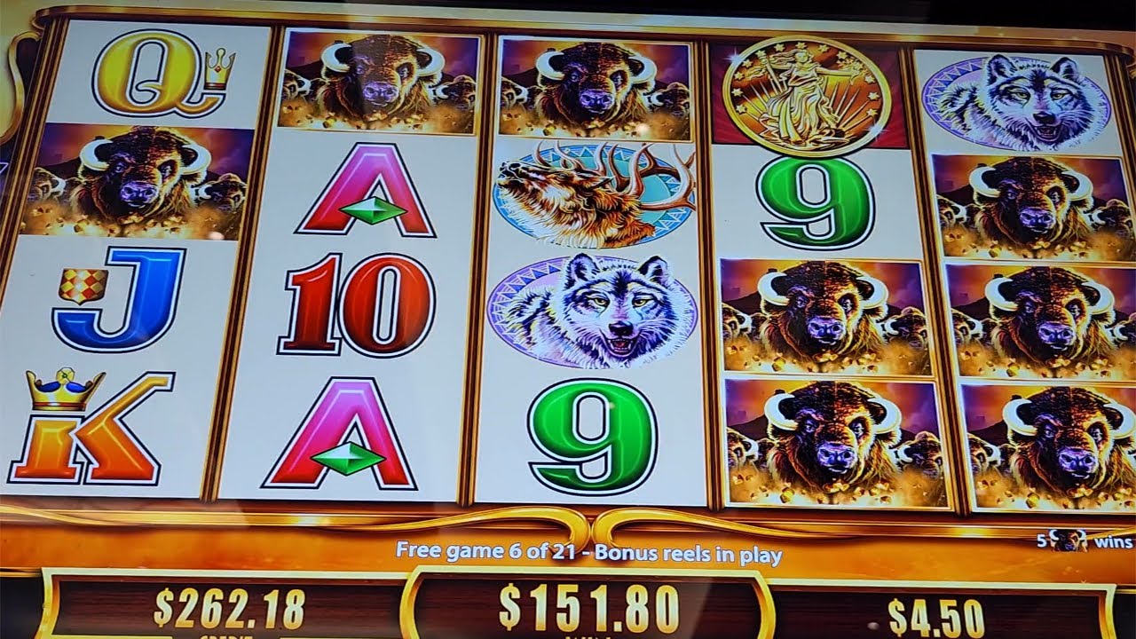 GREAT BONUS WIN With Max Bet $4.50 On BUFFALO GOLD REVOLUTION Slot Machine - SunFlower Slots