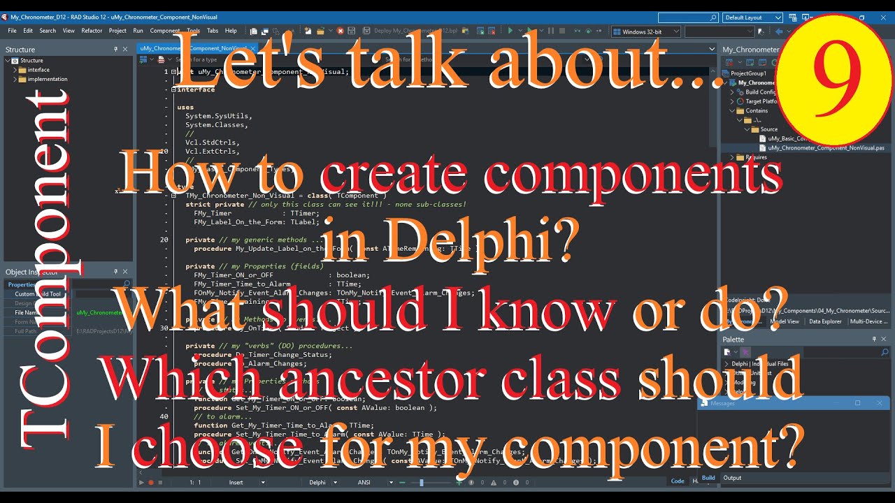 Delphi: Building components in VCL framework - Non-Visual components - 09