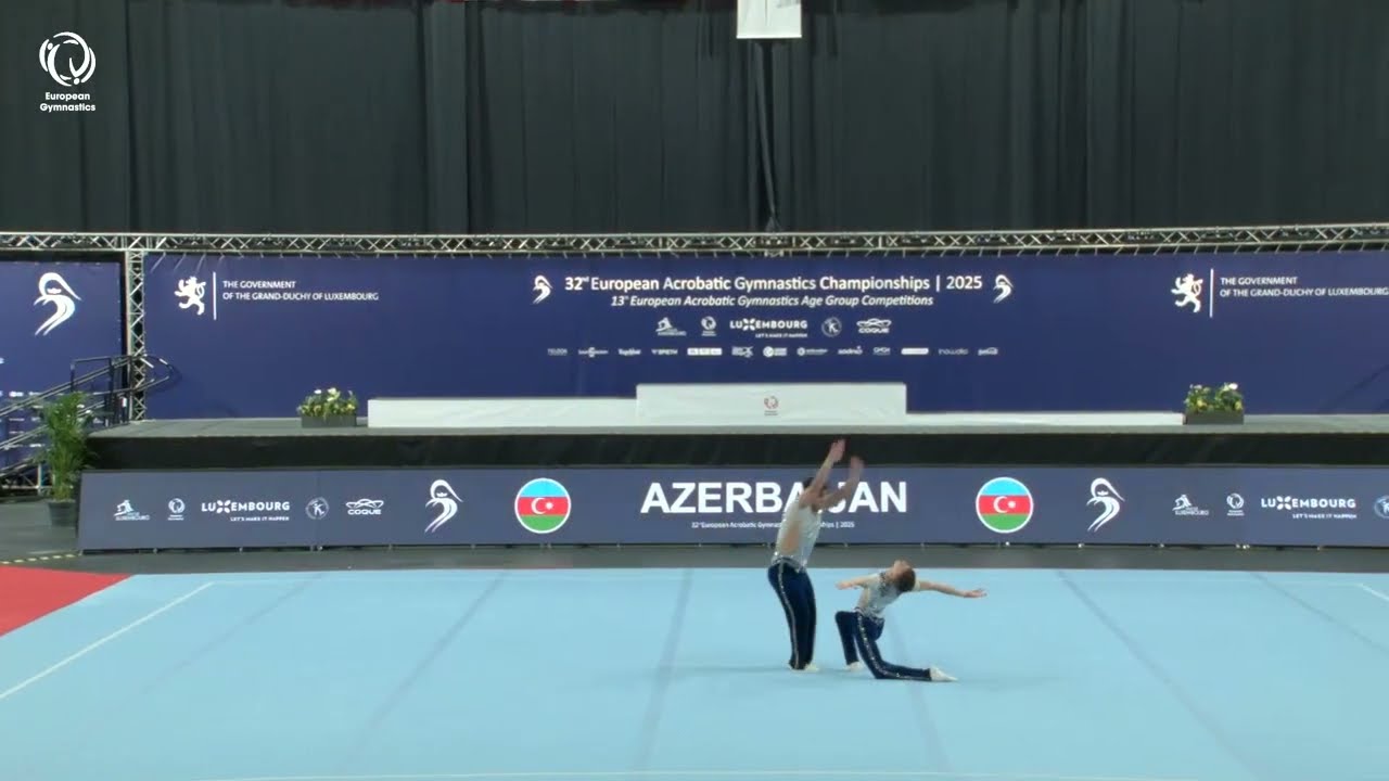 Daniel Abbasov & Murad Rafiyev (AZE) - 2025 ACRO European silver medallists, Men's Pairs All-Around