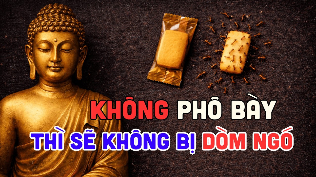 Phật Dạy: Cá NGẬM MIỆNG Không Mắc Câu – Càng PHÔ BÀY Càng Dễ Bị DÒM NGÓ | Tu Phật Tại Gia