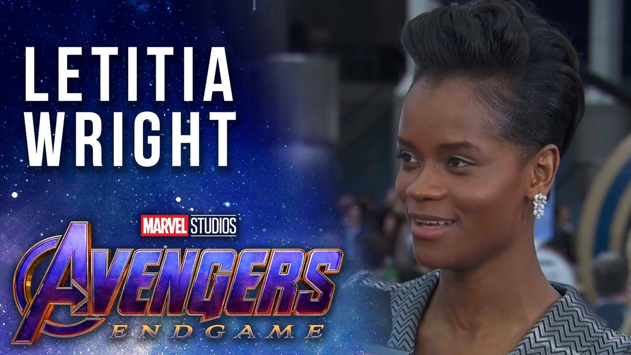 Letitia Wright reacts to Shuri getting snapped by Thanos LIVE from the Avengers: Endgame Premiere