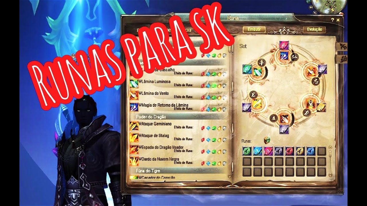 RUNAS PARA ARCANO/SEEKER (SK), ATUALIZAÇÃO NAS SKILLS ETC...