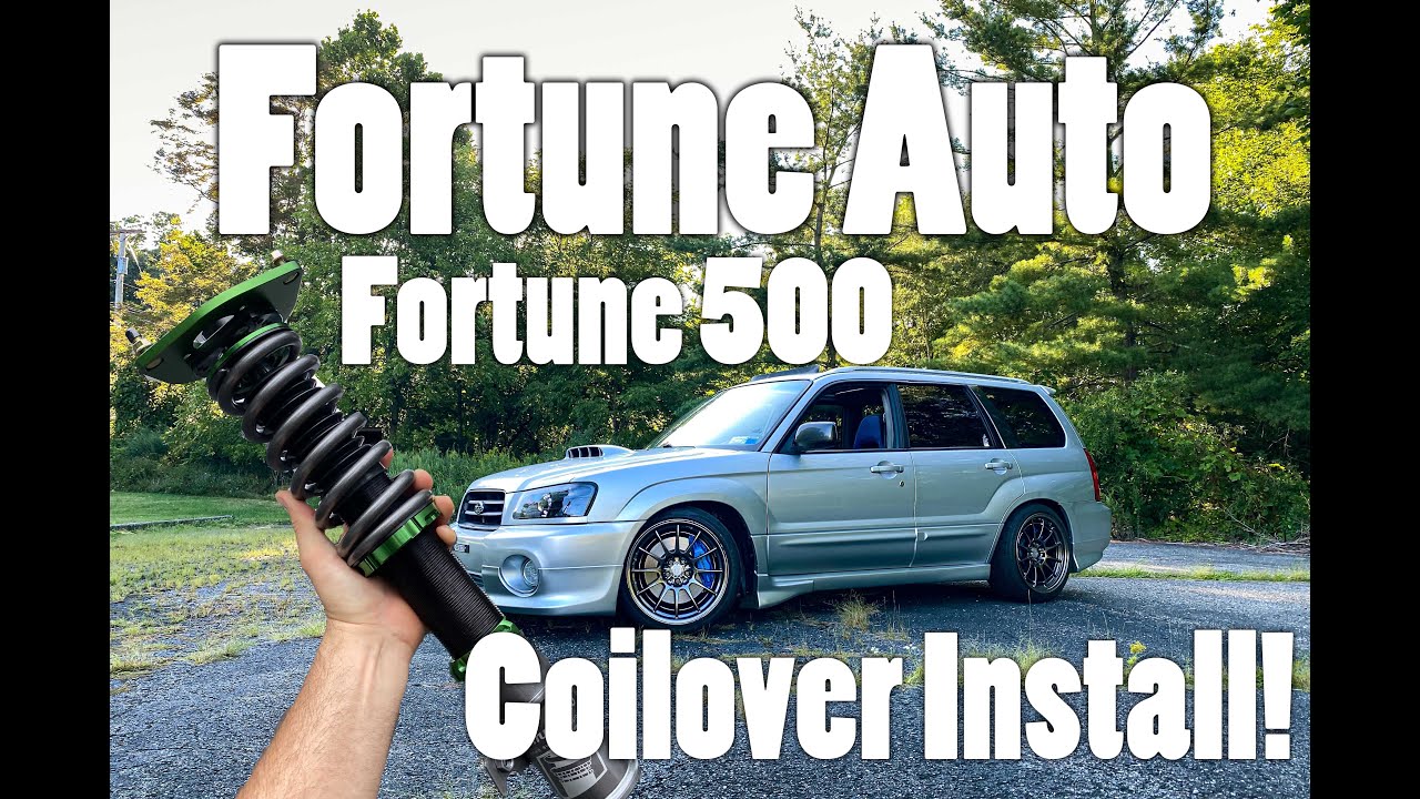 Установка койловеров FORTUNE AUTO 500 серии на мой Subaru Forester XT 05 года выпуска