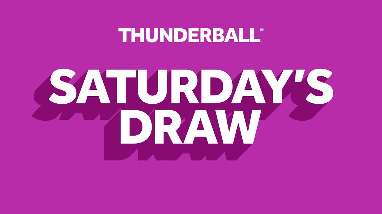 The National Lottery Thunderball draw results from Saturday 31 January 2026