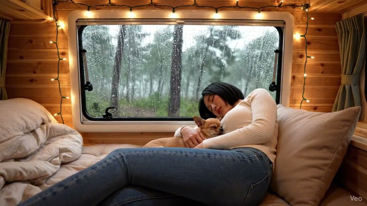 Relaxing Sleep Rain 오두막 차분한 빗소리.ASMR