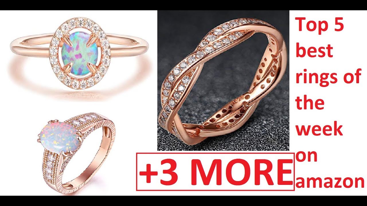 Top 5 best rings of the week on AMAZON || Engagement + Weeding Rings