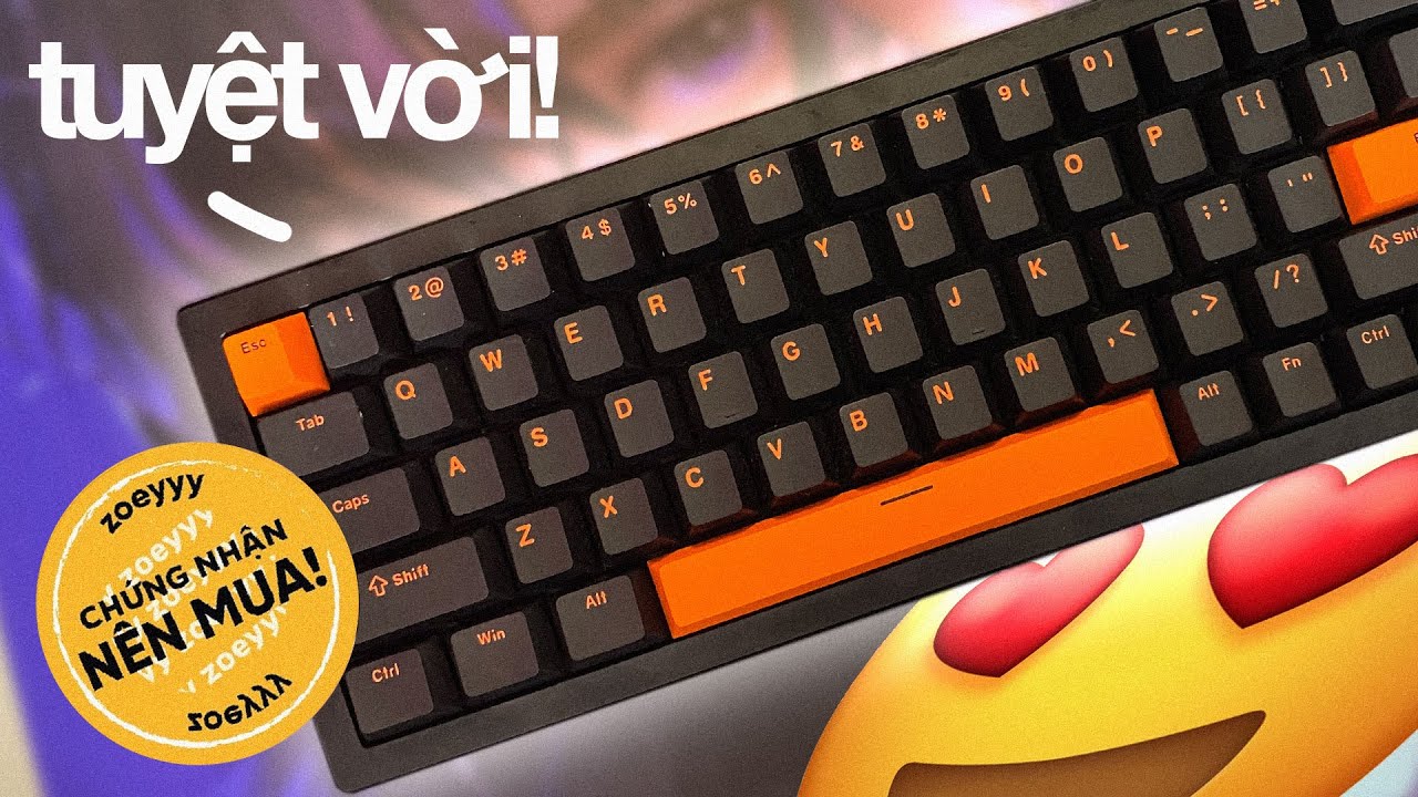BẢN NÂNG CẤP TUYỆT VỜI!!! - Review bàn phím HE ATK68 V2 Pro