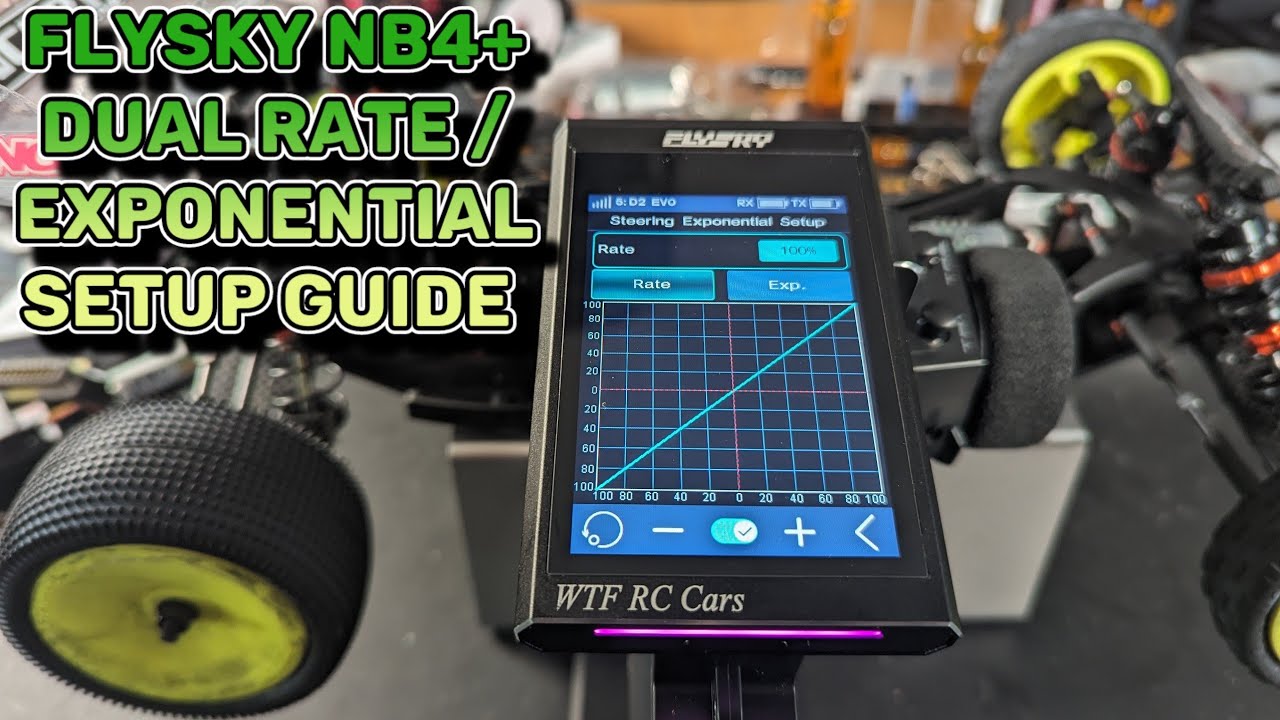 Руководство по настройке Flysky NB4+ Dual Rate и экспоненциального режима