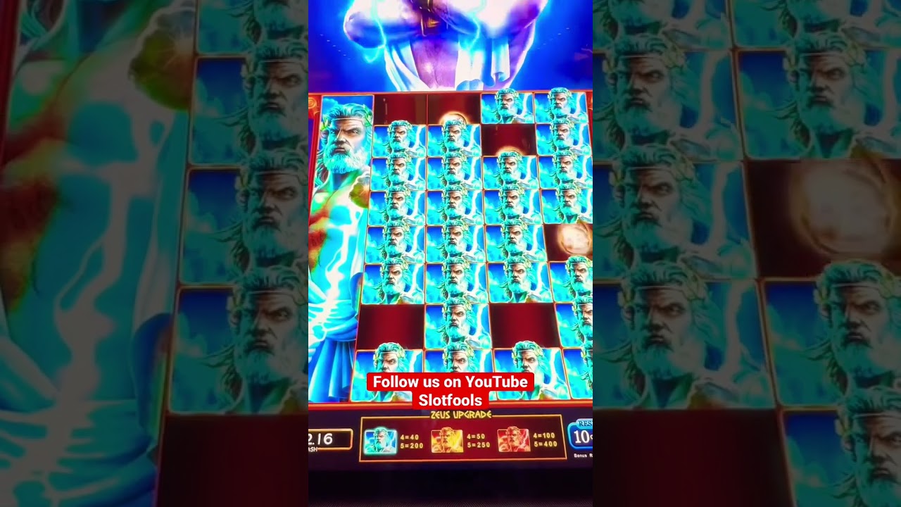 Saving bonus within the bonus win on Zeus.  #slotfools #zeus #bonuswin #casino #slotmachines #shorts