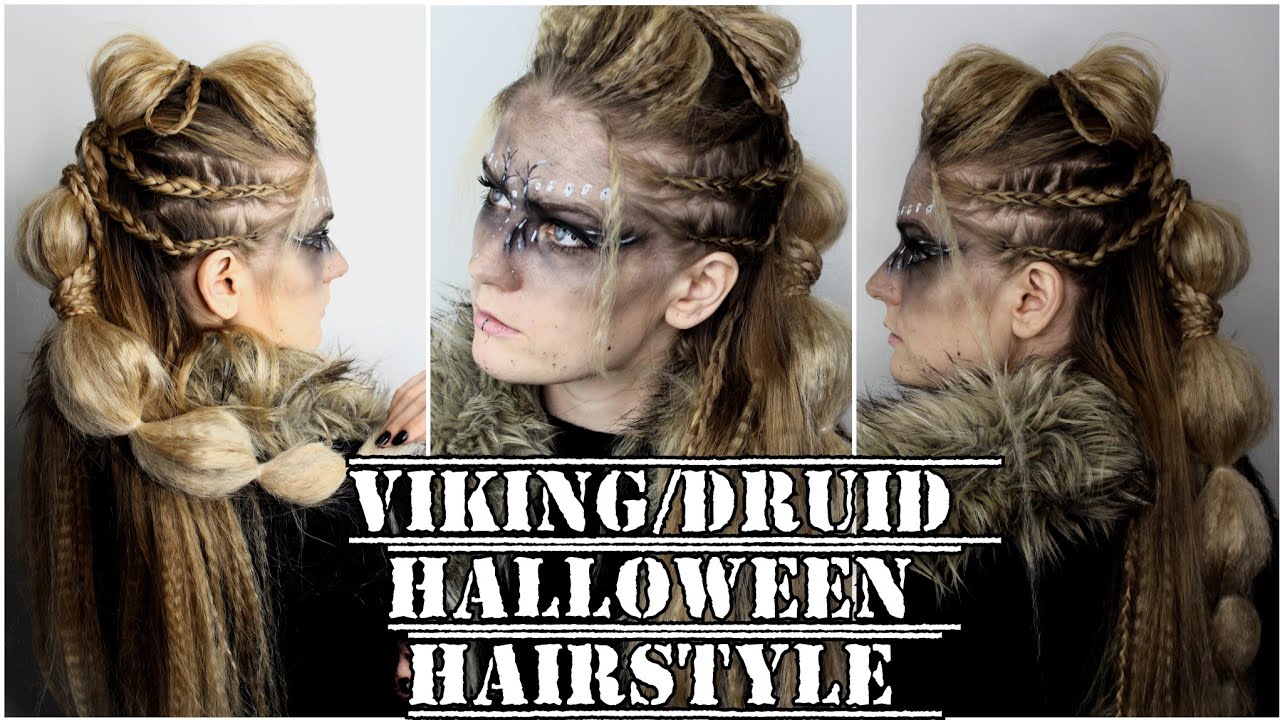Viking / Druid Halloween Hairstyle | Nia