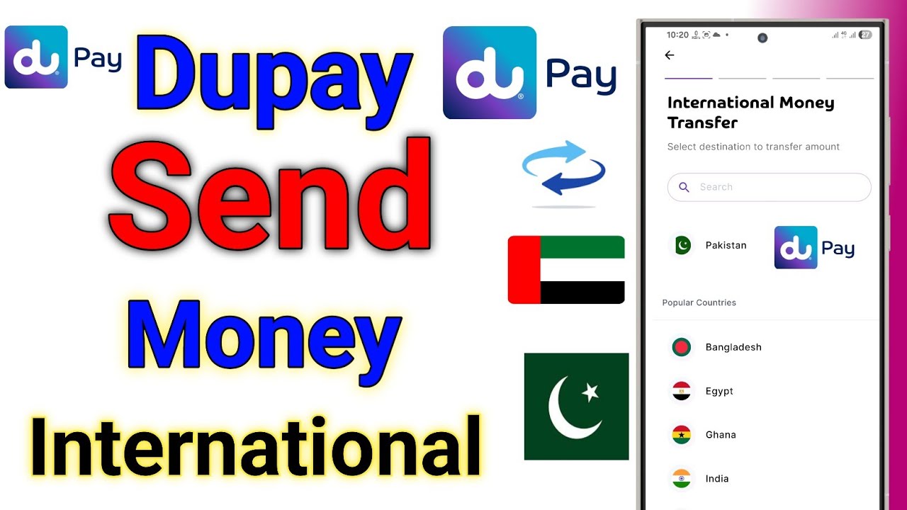 How to transfer money international online with dupay app | dupay app se kaise money transfer kare