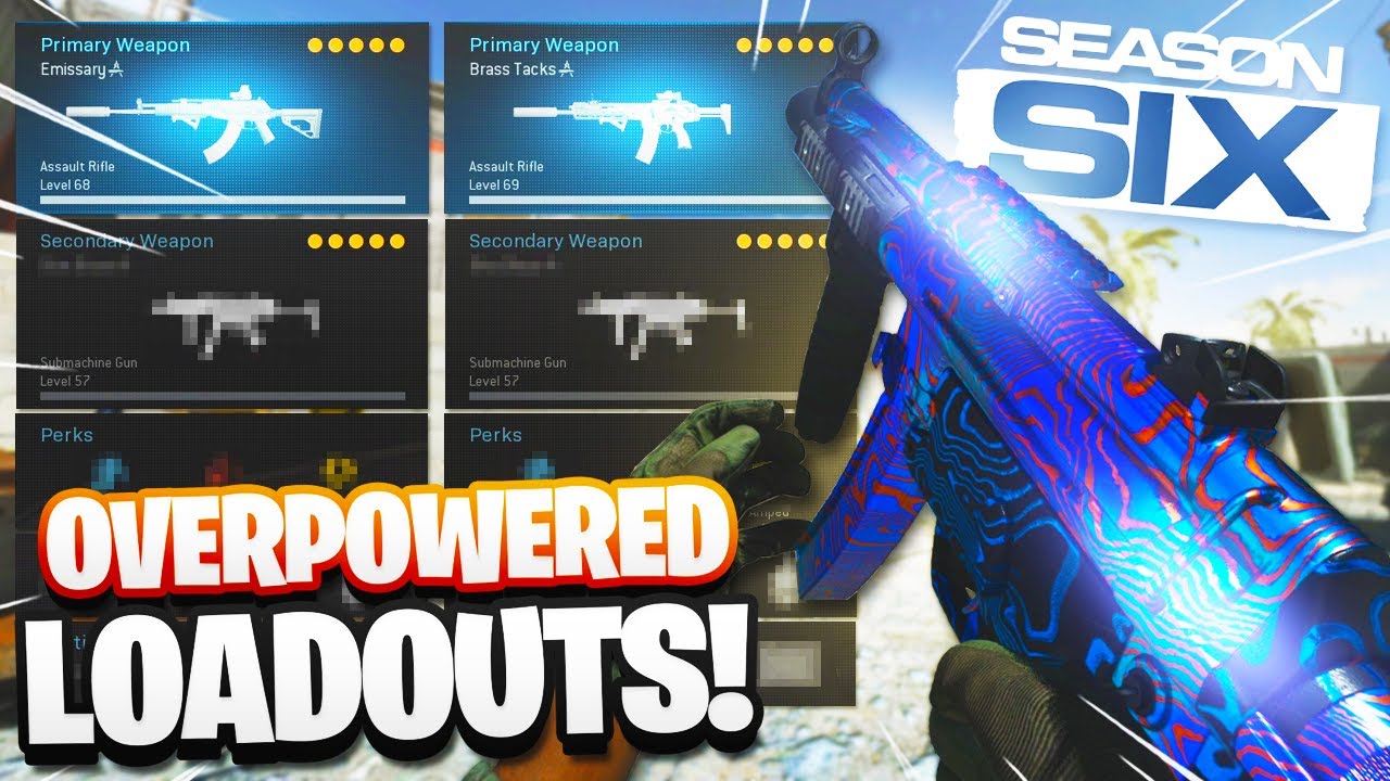 TOP 5 BEST LOADOUT + CLASS SETUPS in SEASON 6 | Warzone Best Class Setups (Modern Warfare Warzone)