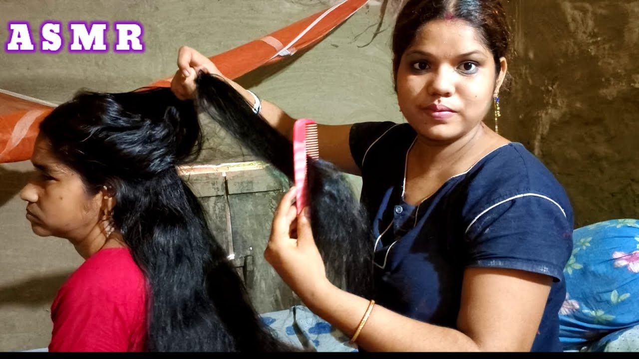 ASMR || Indian Hair Massage Doing My Moom (Relaxation ) @asmrsangi7044