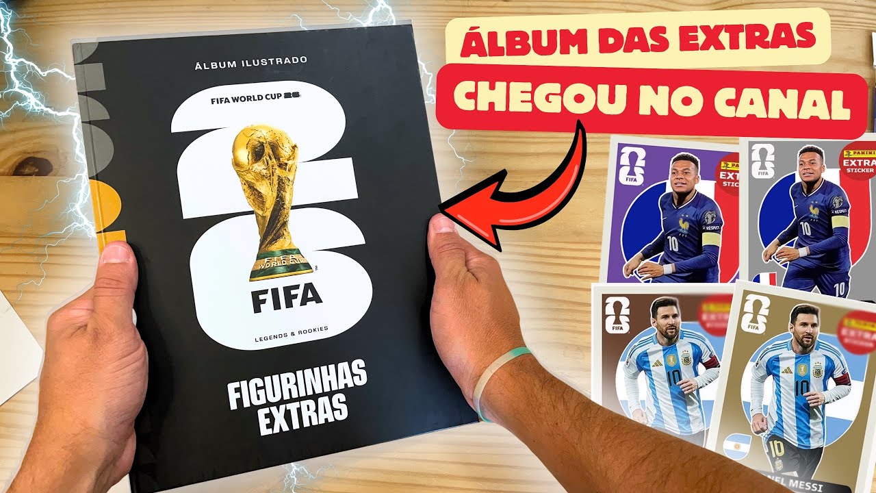 ⚽ CHEGOU!!! &Aacute;LBUM DAS FIGURINHAS EXTRAS - COPA DO MUNDO DE 2026 🔥