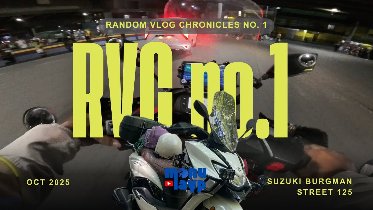 Night ride from Manila to Laguna | Tips sa pagmomotor | RVC no. 1 | Burgman Street 125