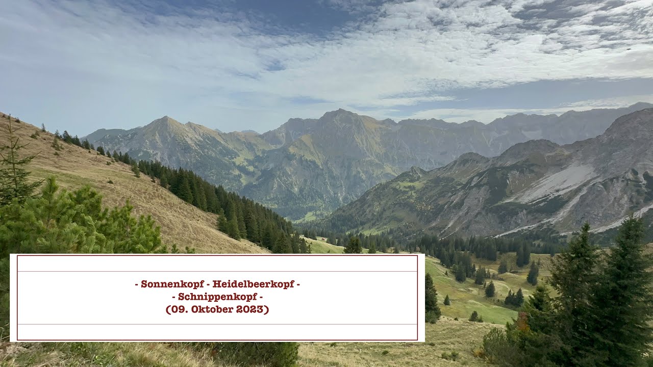 Sonnenkopf - Heidelbeerkopf - Schnippenkopf (09. Oktober 2023)