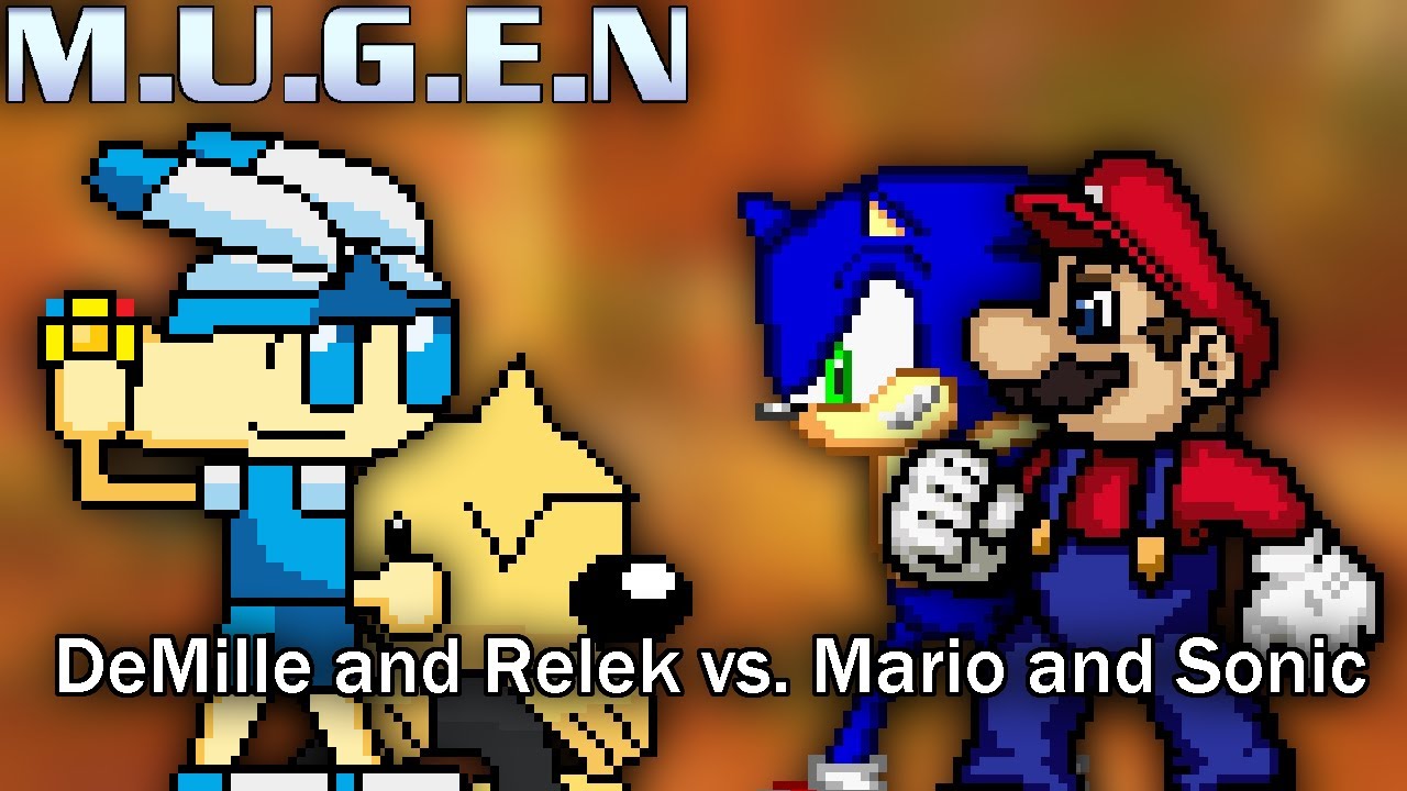 DXG705 Mugen: DeMille and Relek vs. Mario and Sonic