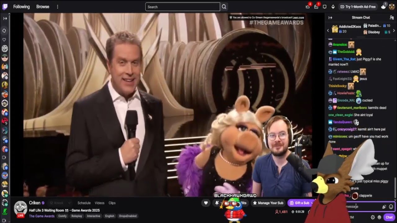 Birb watches The Game Awards 2025 - 11/12/25