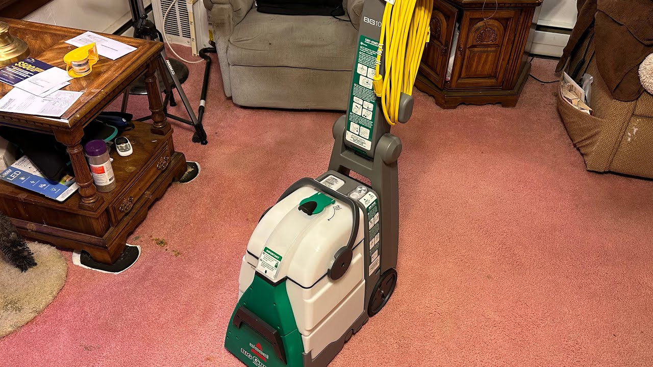 Bissell BigGreen Commercial Carpet Extractor BG10N2 walk around & discussion