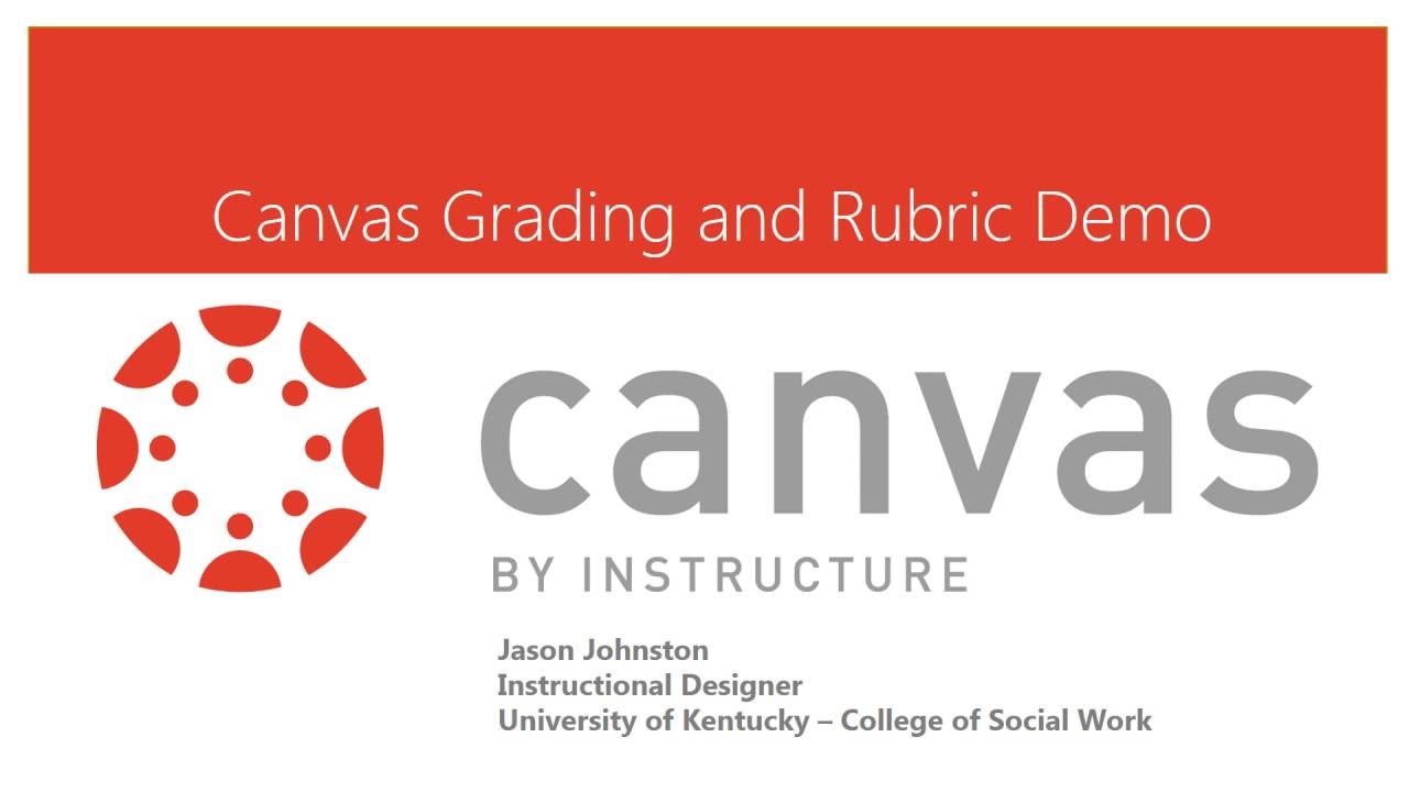 Grading and Rubrics in Canvas Demo Tutorial