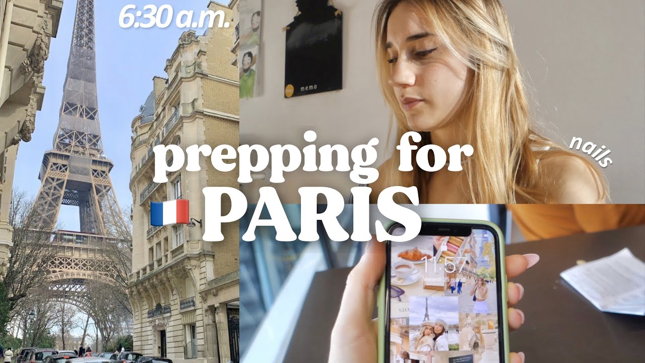 MI PREPARO per partire per PARIGI! 🇫🇷 🥖  unghie, valigia, partenza, visionboard♡