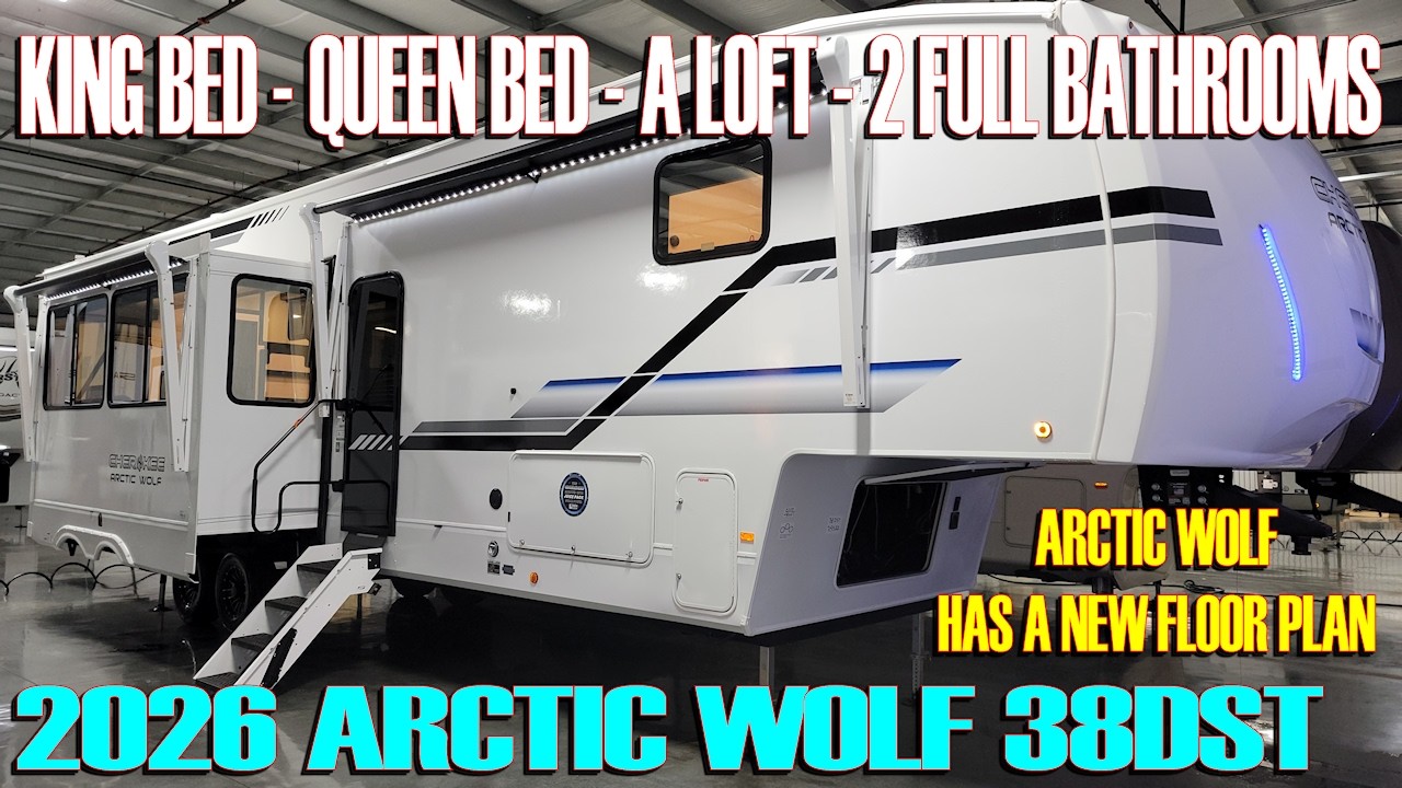 NEW BUNKHOUSE MODEL FOR 2026 Arctic Wolf 38DST Fifth Wheel by Forestriver RV at Couchs RV Nation