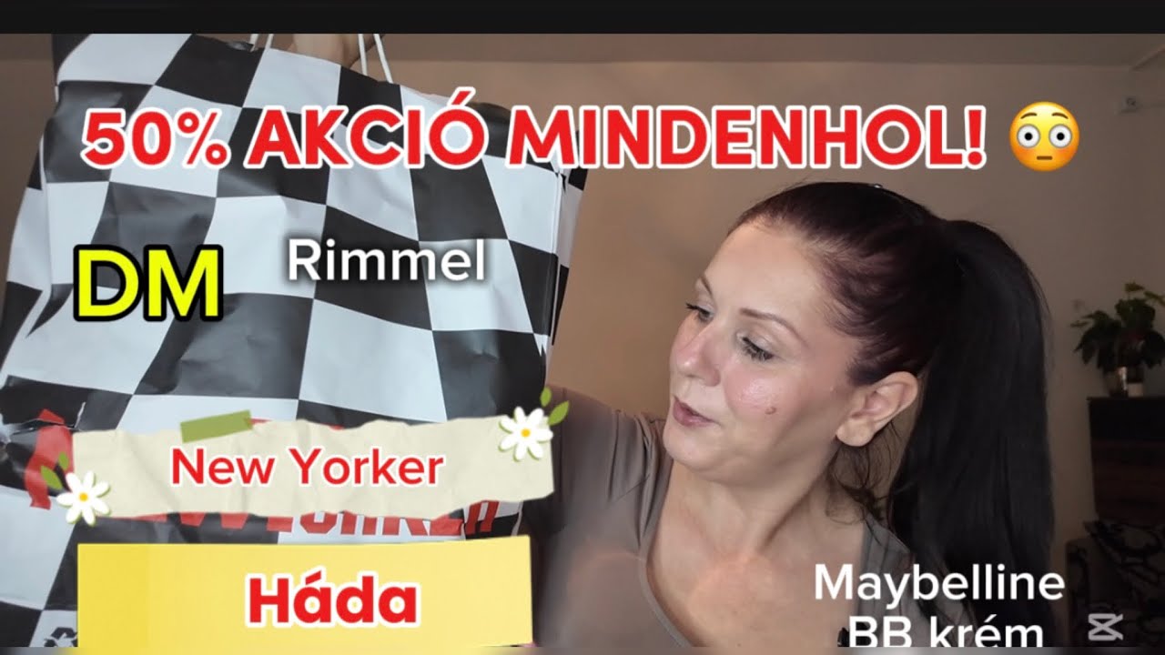 Miket vettem 50% akcióban? Maybelline BB krém, Rimmel spirál, DM parfüm, Háda és New Yorker# haul