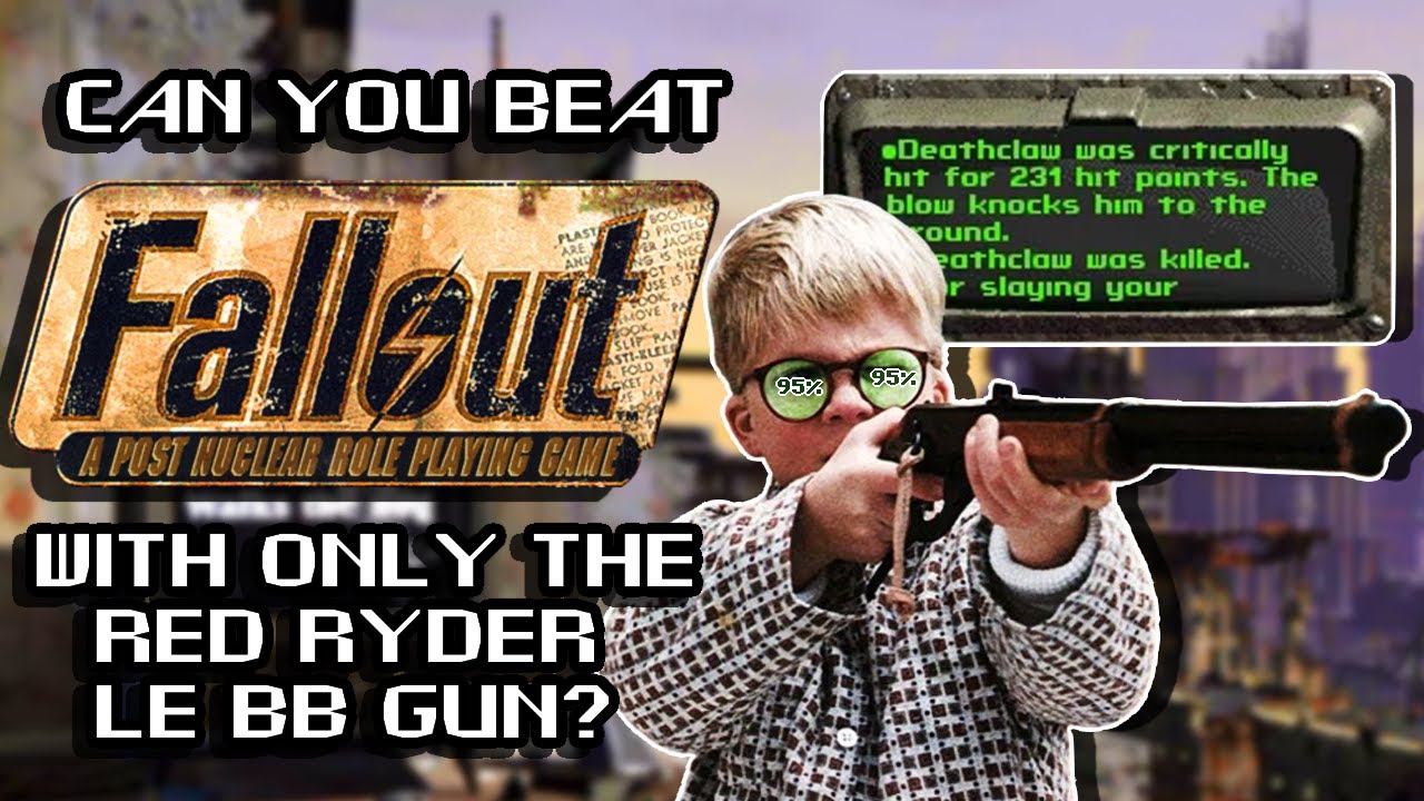 Можно ли победить Fallout, используя только пистолет Red Ryder LE BB?