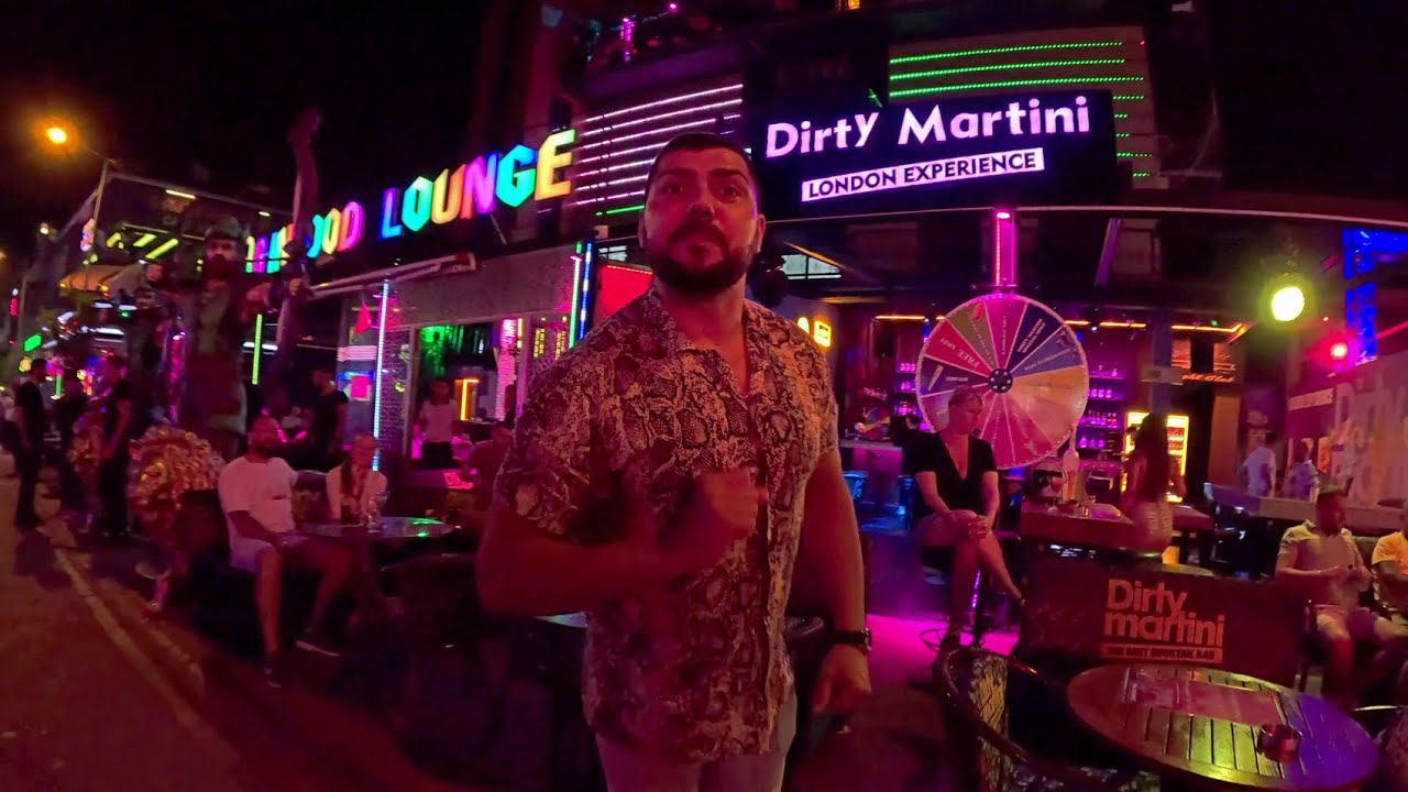 Alanya Nightlife Clubbing Street | 4K Walk | Turkey (Türkiye)