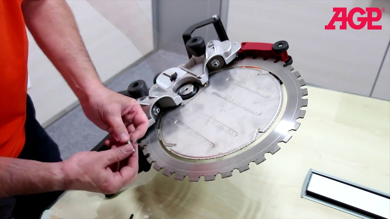 AGP【R16 High Frequency Brushless Ring Saw】Blade Installation