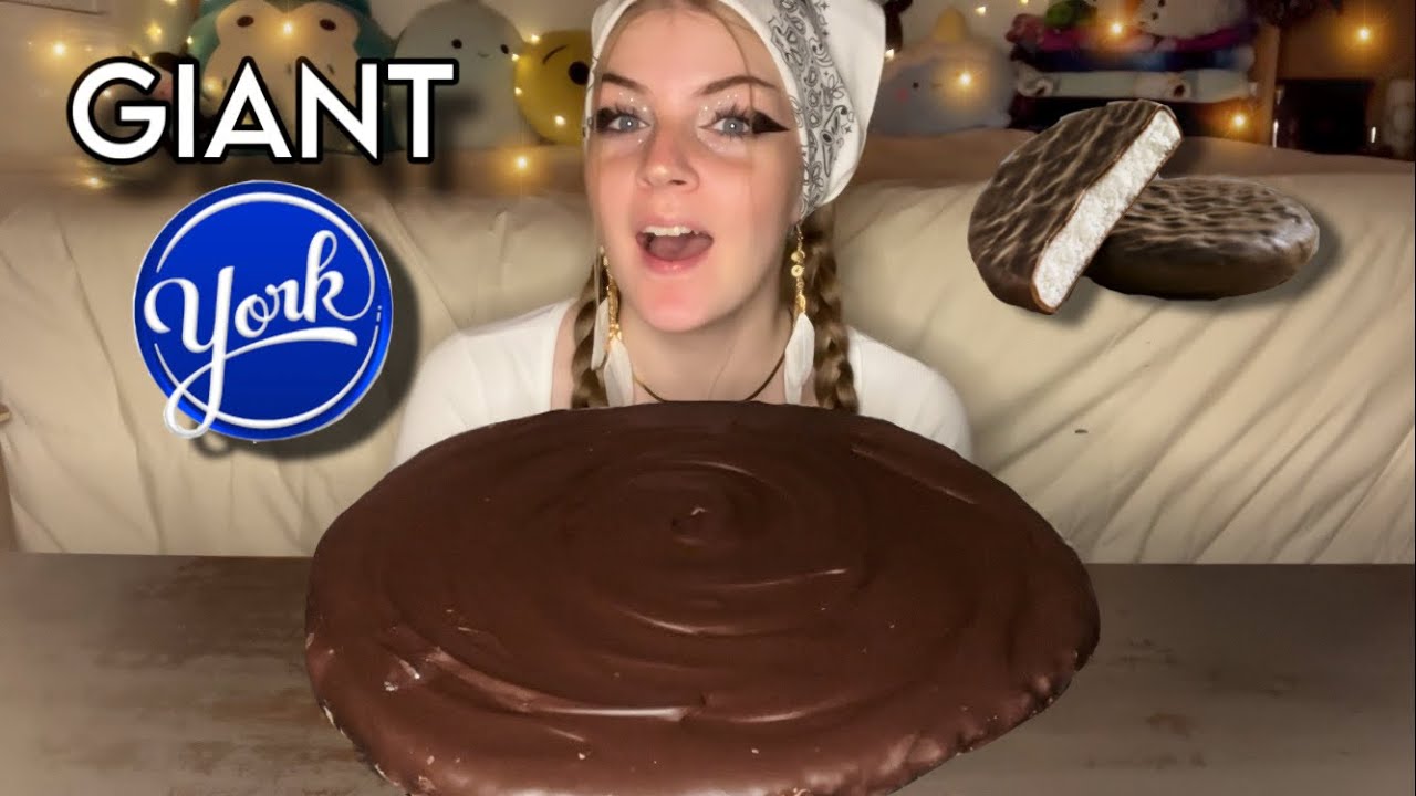 GIANT CHOCOLATE PEPPERMINT PATTY MUKBANG! (Vegan)