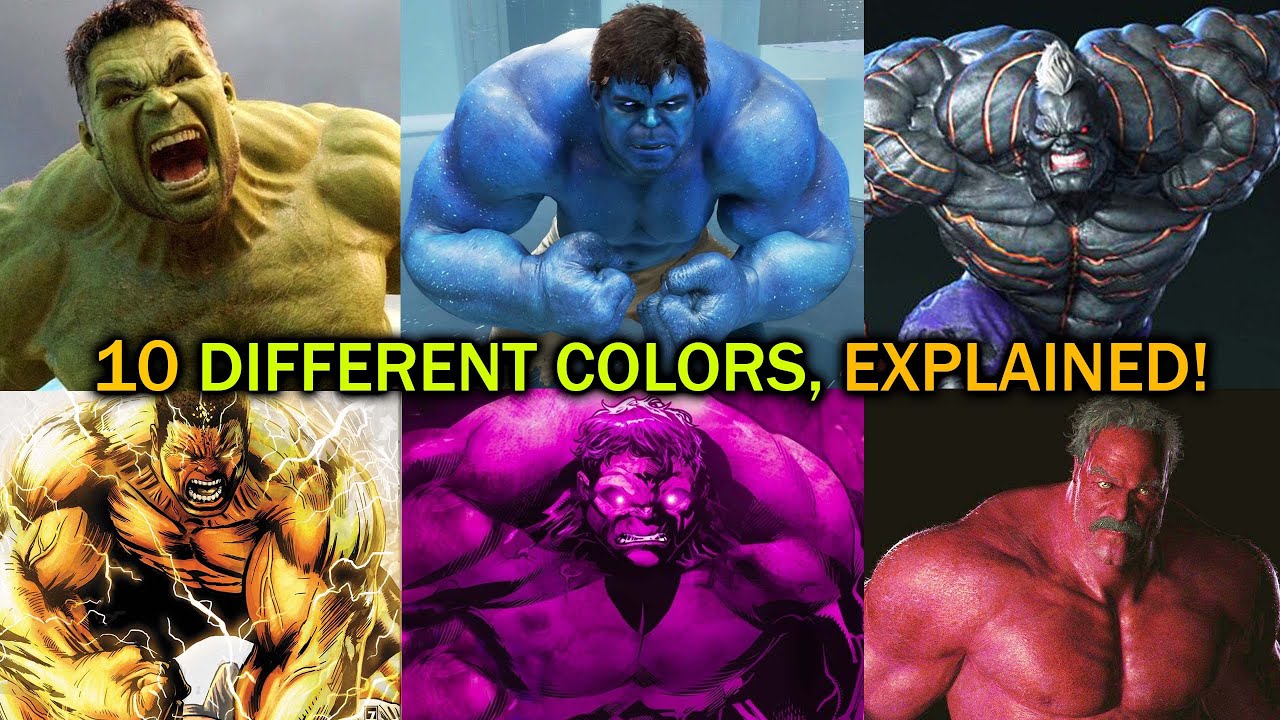HULKS of Every Color, Explained in 4 Minutes!