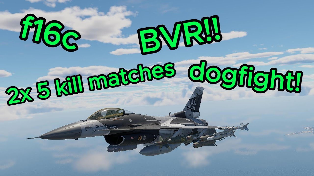 f16c in both BVR and close range engagement is a BEAST! | War Thunder | F16C