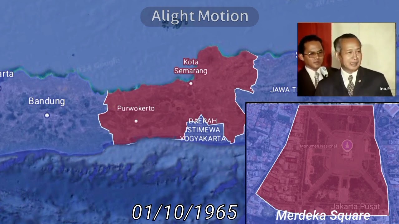 30 September Movement using Google Earth (Not 100% Accurate)