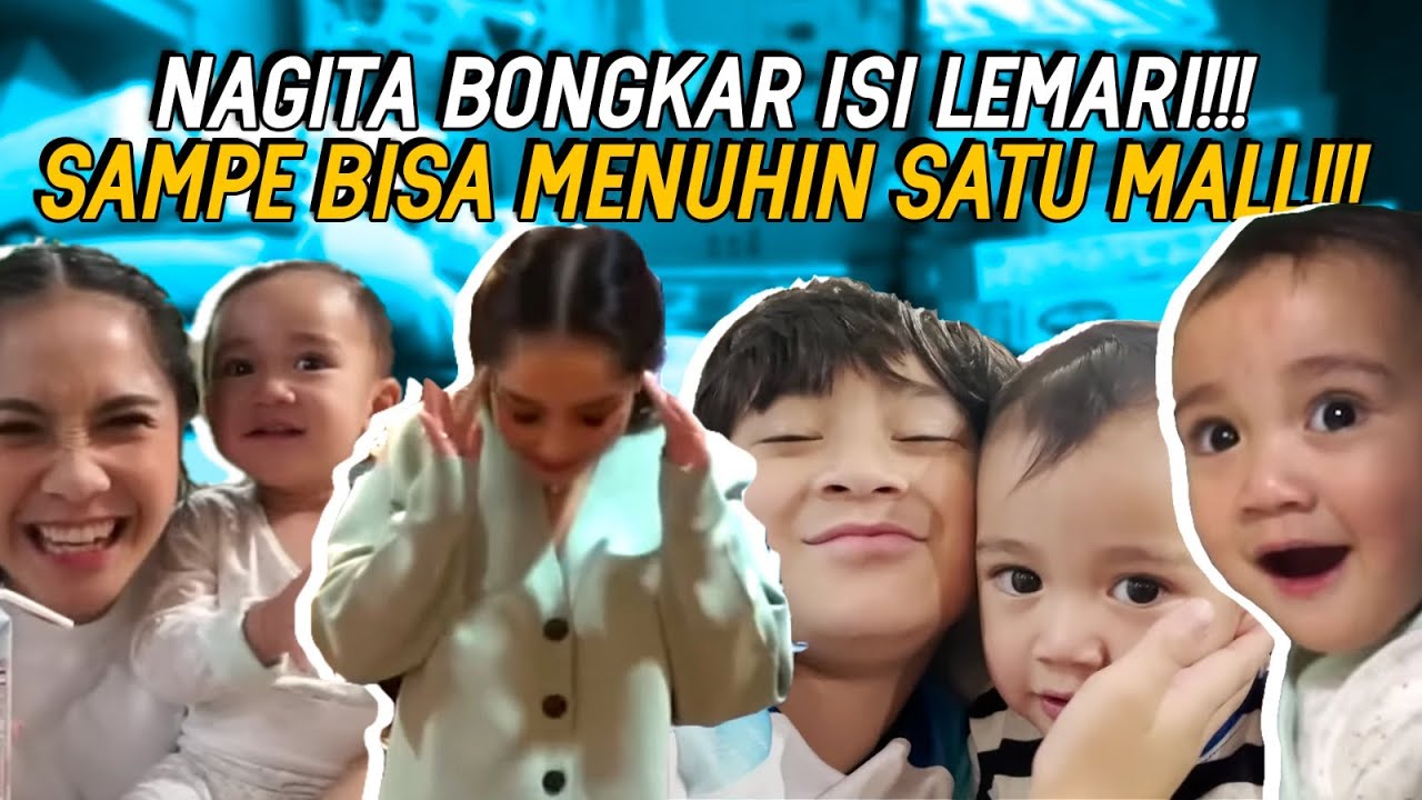 NAGITA CICIL PINDAHAN KE RUMAH BARU TIAP HARI!CIPUNG BANTUIN BONGKAR ISI LEMARI BAJU SAMPE PUSING