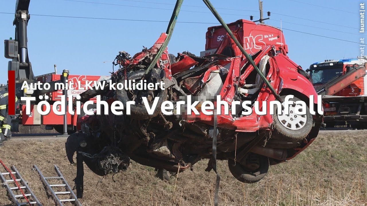 Tödlicher Verkehrsunfall: Autolenker starb bei Kollision mit LKW in St. Florian