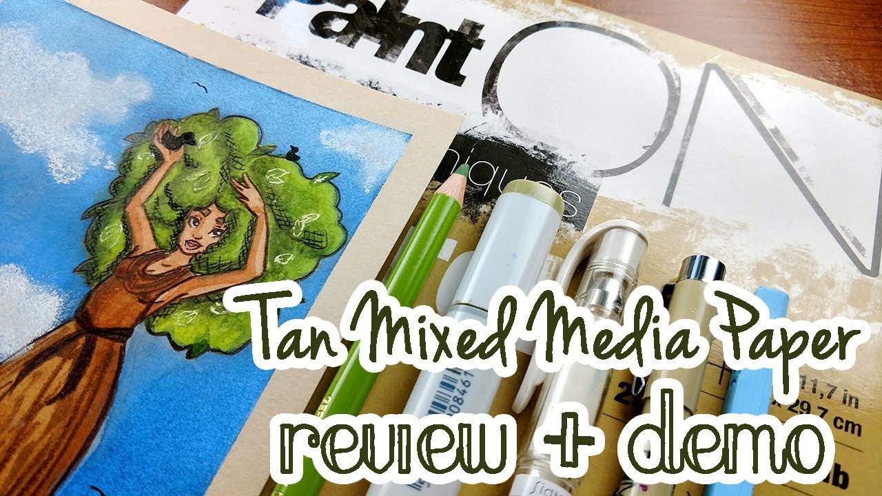 PAINT ON PAPER NATURAL ~ Art Supply Review + Demo ~ Kaatydid Art