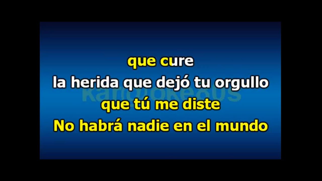 karaoke || No Habrá Nadie en el Mundo - Buika