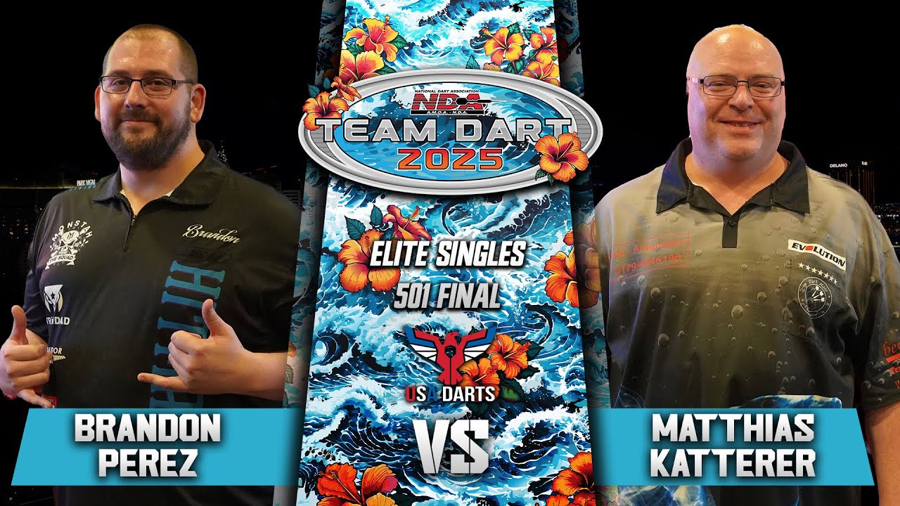 Brandon Perez vs Matthias Ketterer | Elite Singles 501 Final | NDA Team Dart 2025
