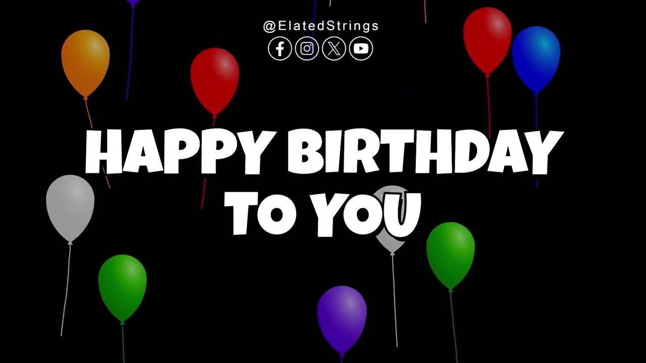 Happy Birthday Song | Sing Along Karaoke | On-Screen Lyrics | Special Celebration Song | Happy Bday