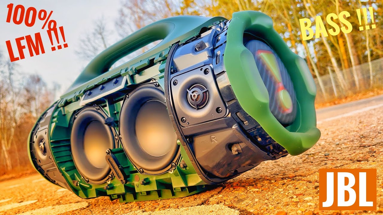 JBL Boombox 4 100% LFM BASS TEST on LOW BATTERY !!!